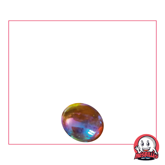 1 Canica Plana 12 mm Irisada Ámbar