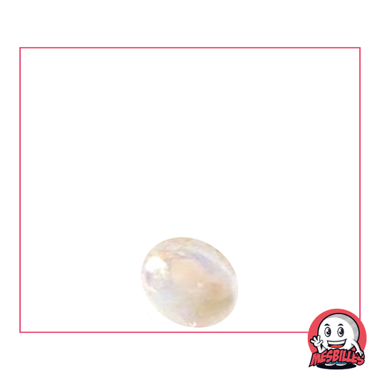 1 Canica Plana 12 mm Irisada Cristal