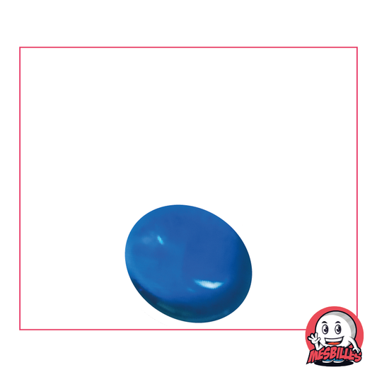 1 Canica Plana Luz Azul 18 mm