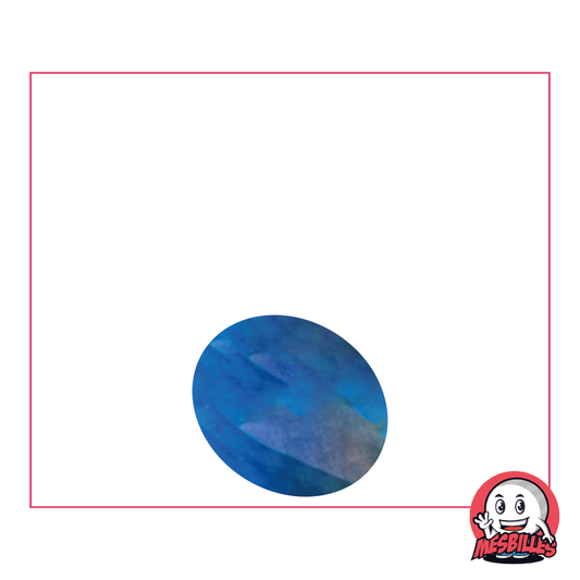 1 Canica plana 18 mm Irisada Azul