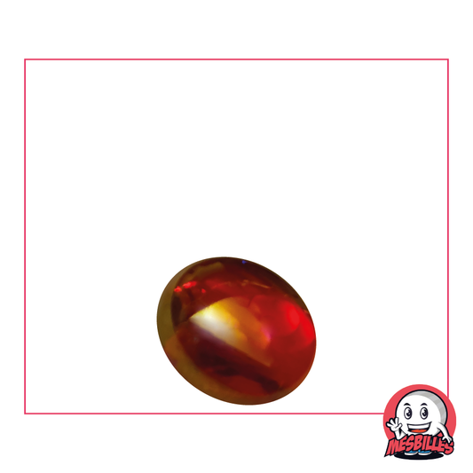 1 Canica plana 18 mm Irisada Roja