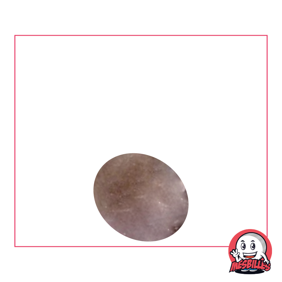 1 Canica plana 18 mm Lupa Violeta Claro