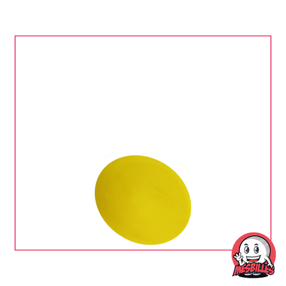 1 Canica plana 18 mm Perla Amarilla