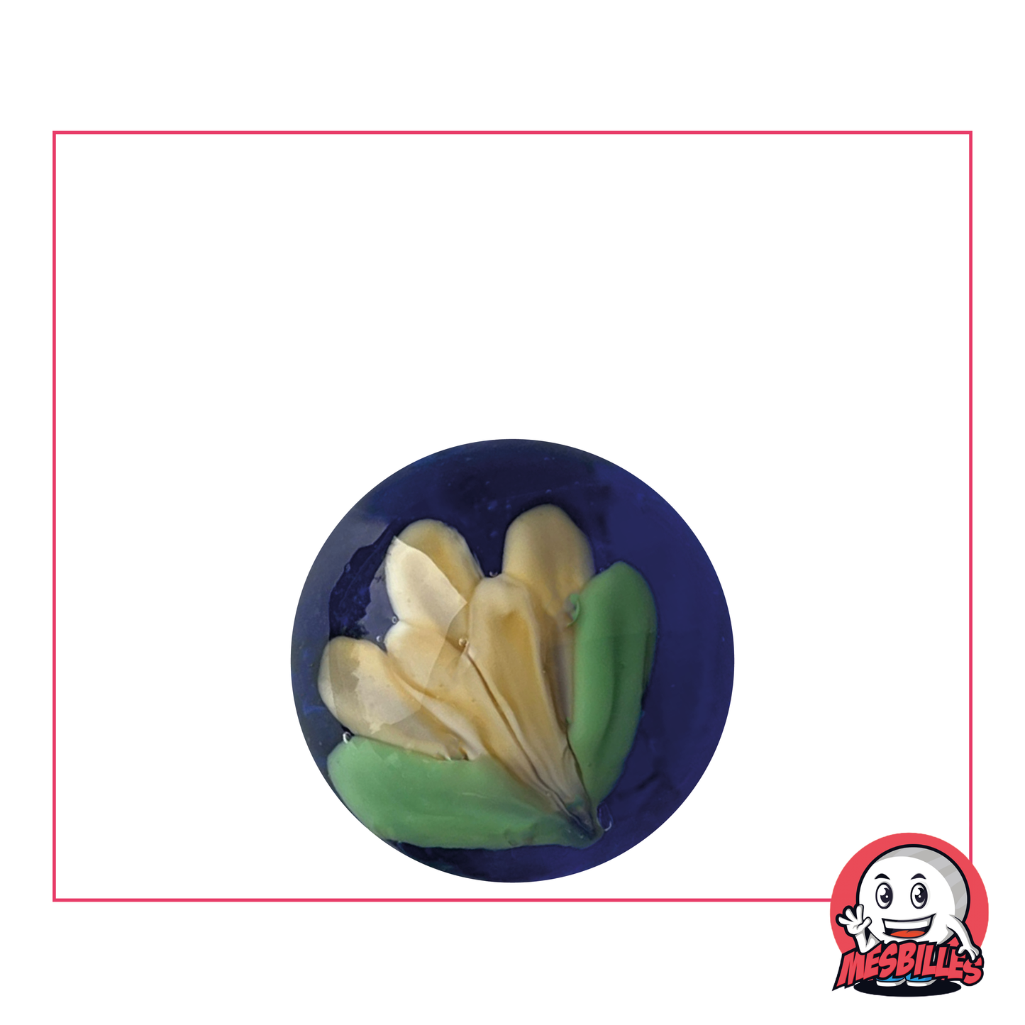 1 Canica Art Tulipán Azul 22 mm