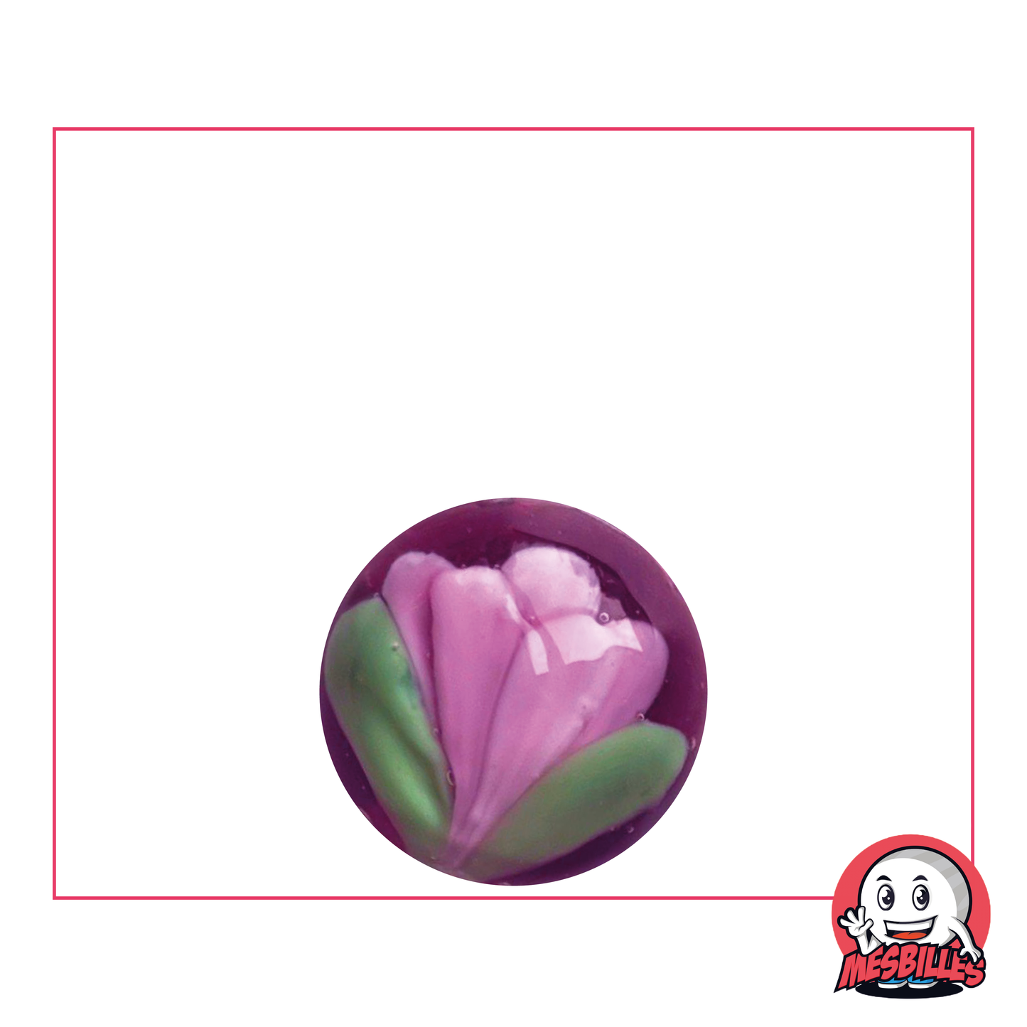 1 Canica Art Tulipán Violeta 16 mm