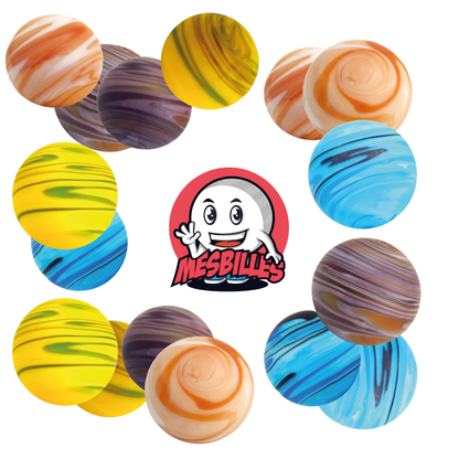 1 Canica Art Tormenta de Arena Naranja 22 mm