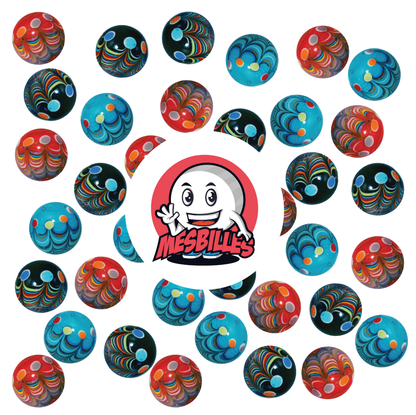1 Canica Art Joker Negro 22 mm