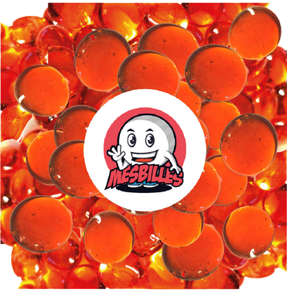 Canicas planas de colores, ¡elementos únicos para tu colección! Nuestra canica plana de cristal con luz de color naranja translúcido, de 30 mm, es más que una simple canica, es un auténtico estallido de color que iluminará tu espacio. Añade un toque de brillo y originalidad.