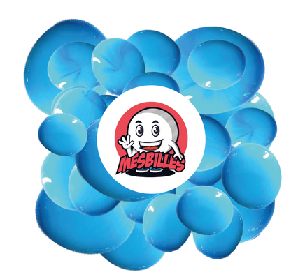 1 Canica Plana Perla Azul Claro 30 mm