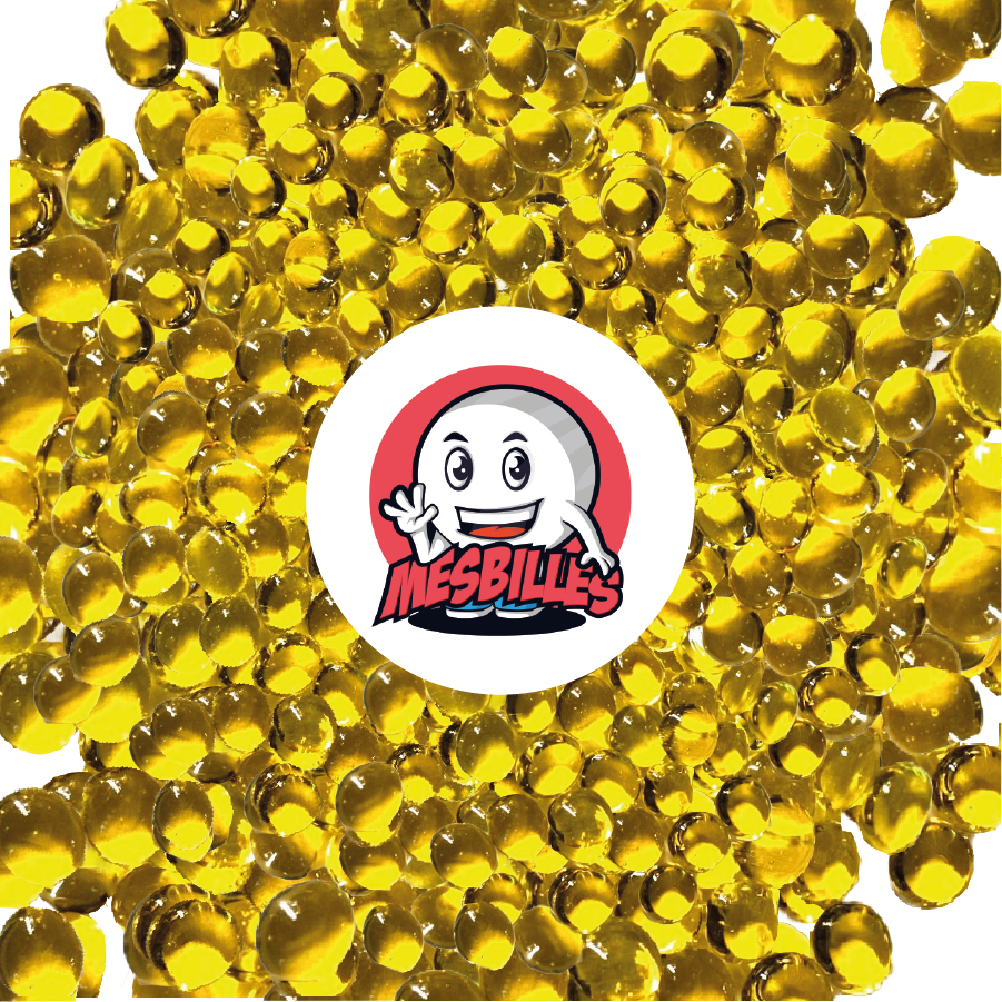 1 Canica Plana 12 mm Luz Amarilla