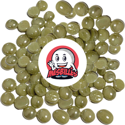 1 Canica Plana 12 mm Brillante Beige