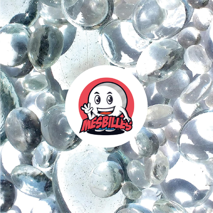 1 Canica plana 18 mm Lupa Cristal