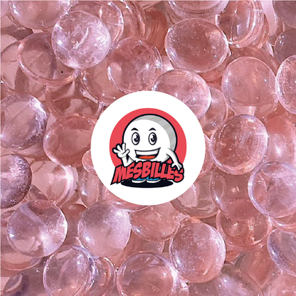 1 Canica plana 18 mm Lupa Rosa-Clara