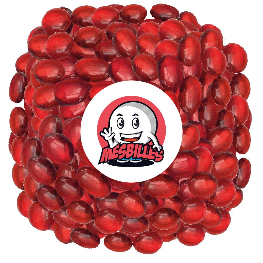 Billes plates Loupe Rouge réunies, vue d'ensemble