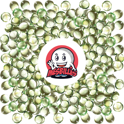 1 Canica plana 18 mm Lupa Verde-Clara