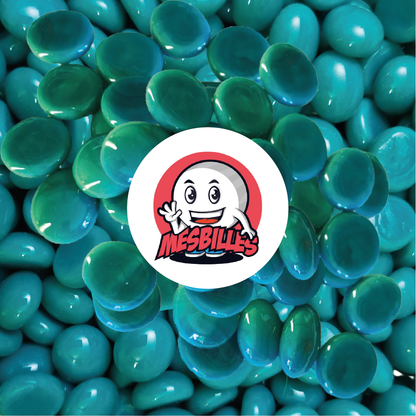 1 Canica Plana Perla Azul Pato 30 mm