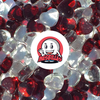 1 Canica Corazón Cristal