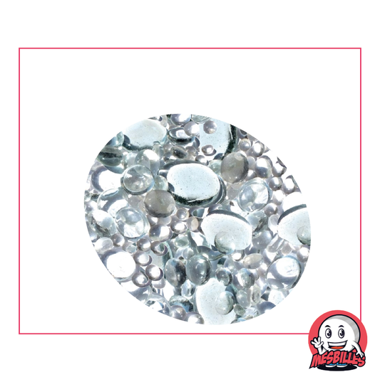 Canicas Planas, mezcla color cristal, 30 mm, 18 mm, 12 mm, translúcidas