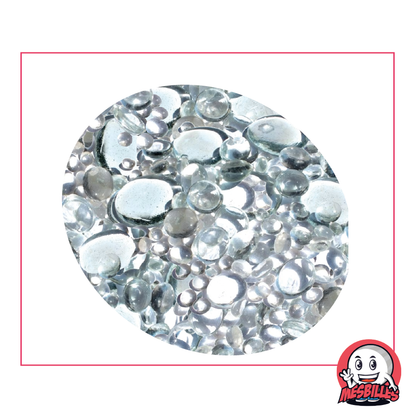 Canicas planas de cristal, transparentes y translúcidas brillantes, 12 mm-30 mm