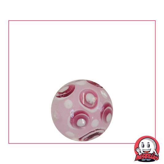 1 Canica Art Burbuja Rosa 16 mm