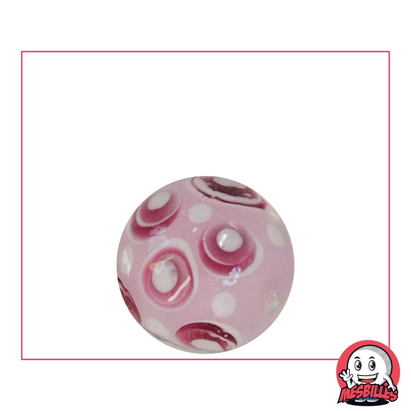 1 Canica Art Bubble Rosa 22 mm