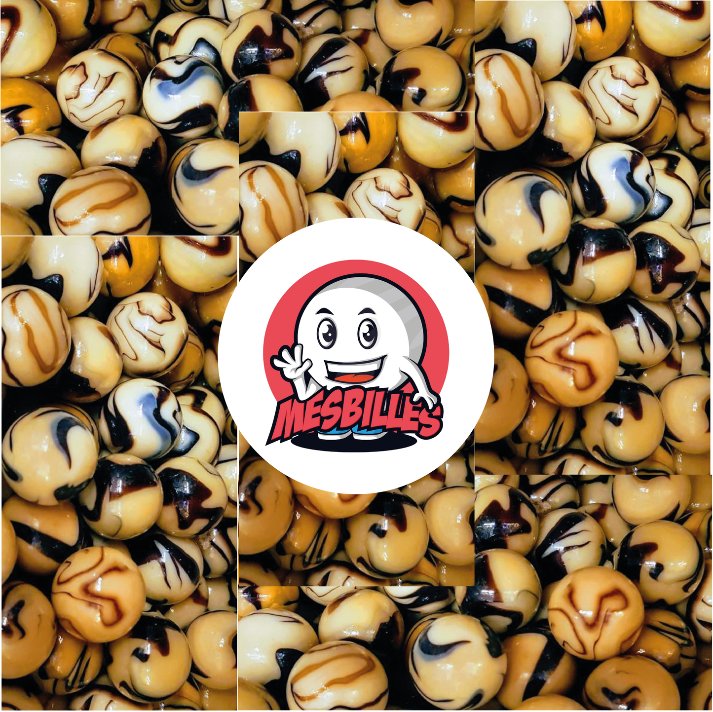 1 Canica Caramelo 25 mm