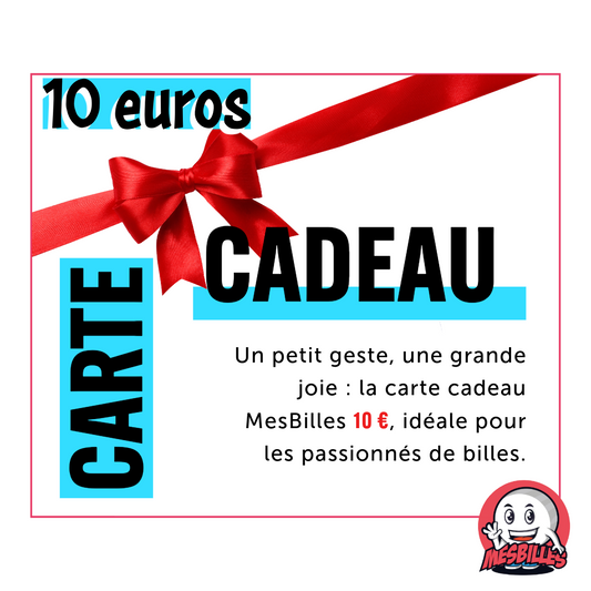 Un pequeño gesto, una gran alegría: la tarjeta regalo ideal para los apasionados de las canicas.