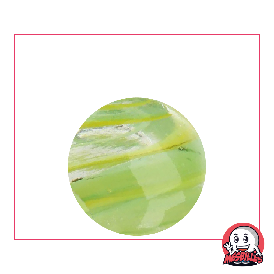 Kim'Play Cyclone Amarillo y Cielo en vidrio translúcido de 25 mm - El torbellino atmosférico encapsulado por MesBilles