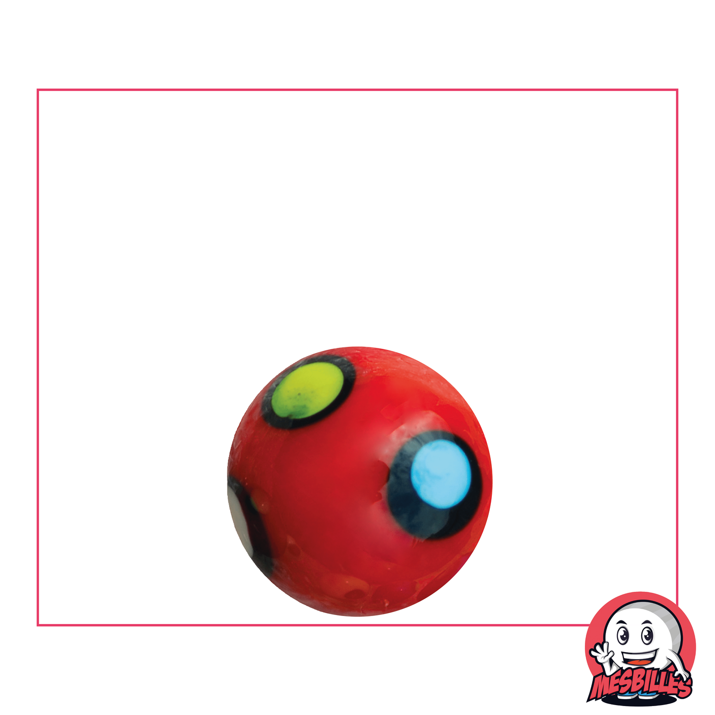 1 Canica Art Dot Rojo 16 mm