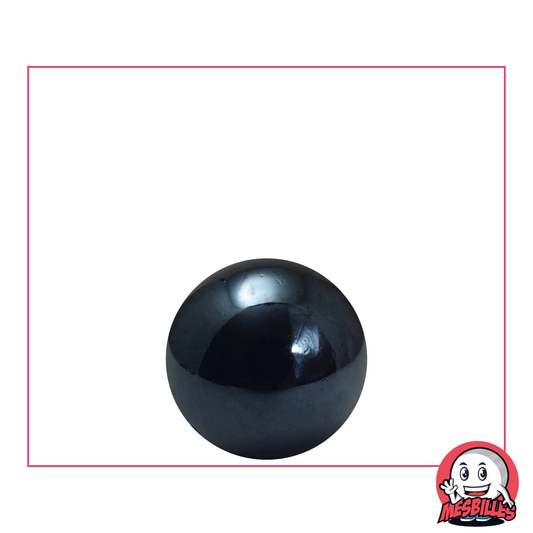 MisCanicas - Canica Brillante Negra Perla opaca brillante 16 mm