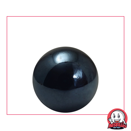 MisCanicas - Canica Brillante Negra Perla opaca brillante 25 mm
