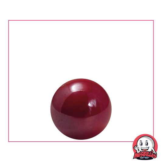 Canica Brillante 16 mm - Vidrio Opaco y Brillante Rojo - MesCanicas