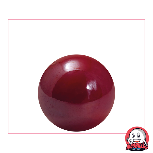 Canica Brillante 14 mm - Vidrio Opaco y Brillante Rojo - MisCanicas