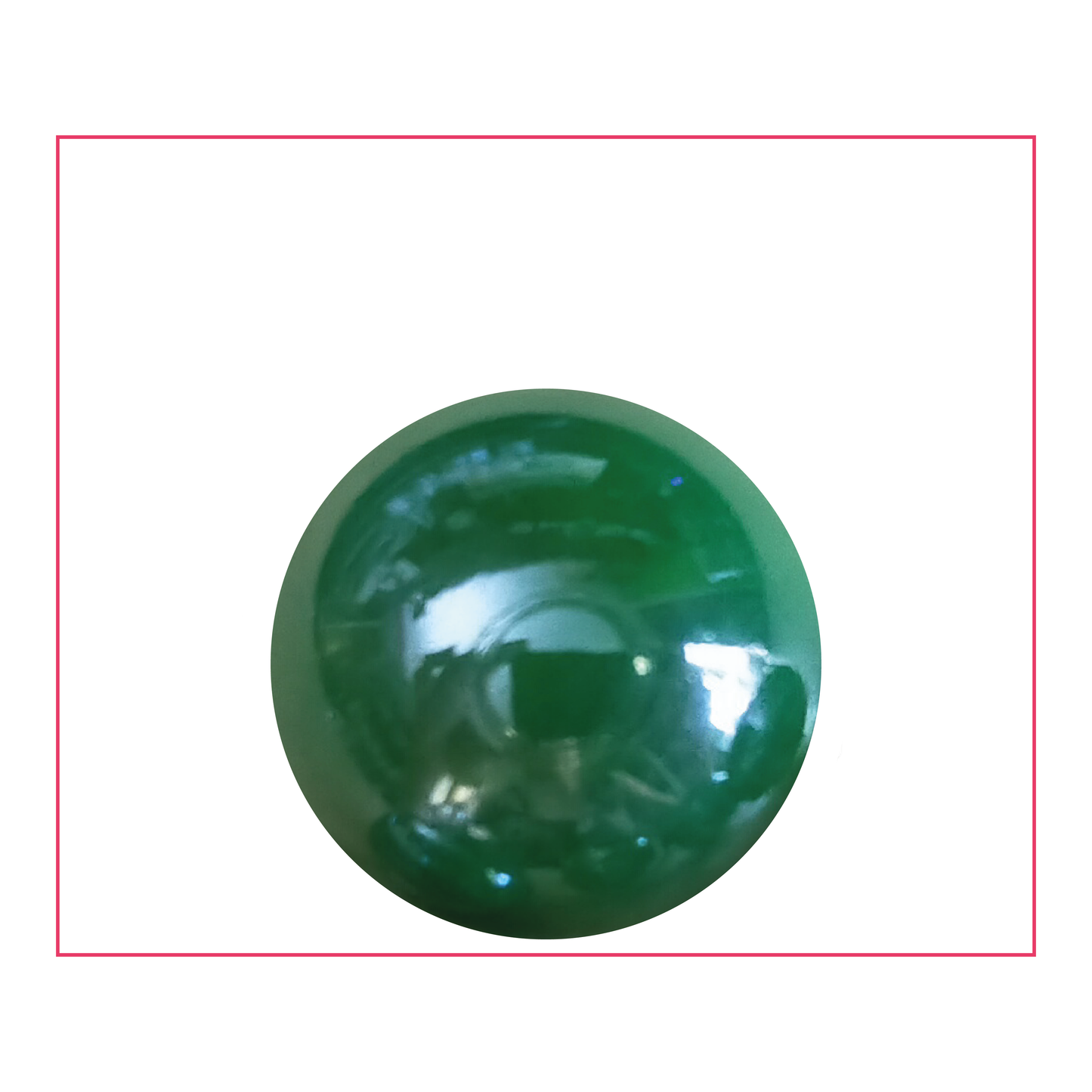 1 Canica Verde Brillante 25 mm