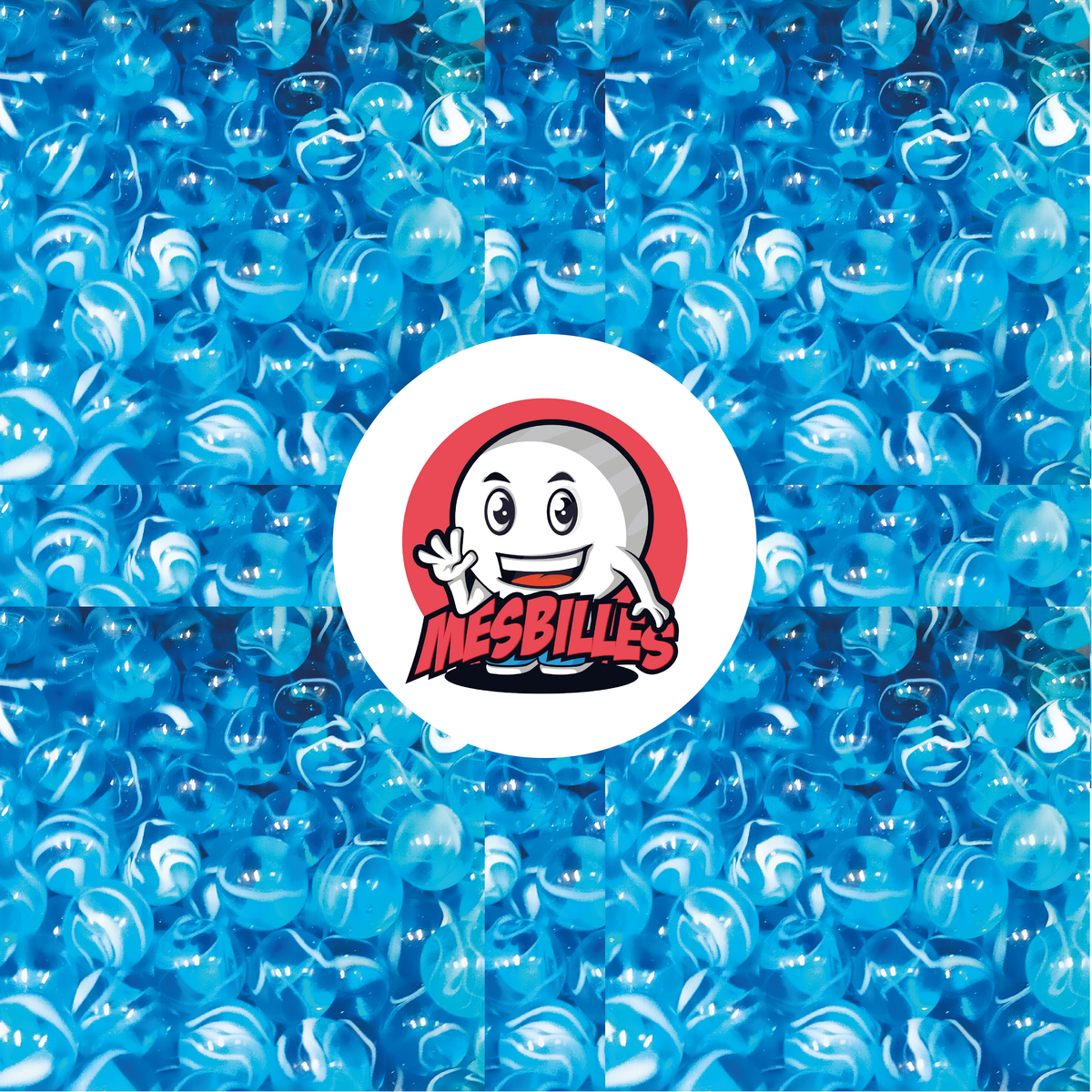 Billes rondes H2O réunies, vue d'ensemble