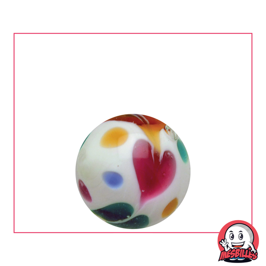 1 Canica Art Helado Blanco 22 mm
