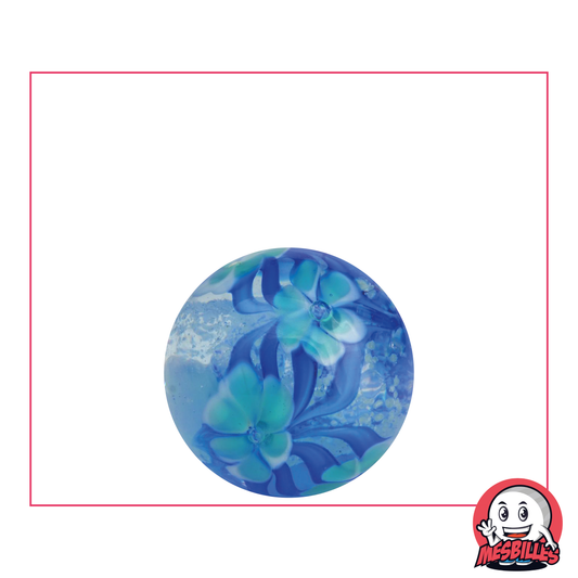 1 Canica Art Jardín Florido Fosforescente 22 mm