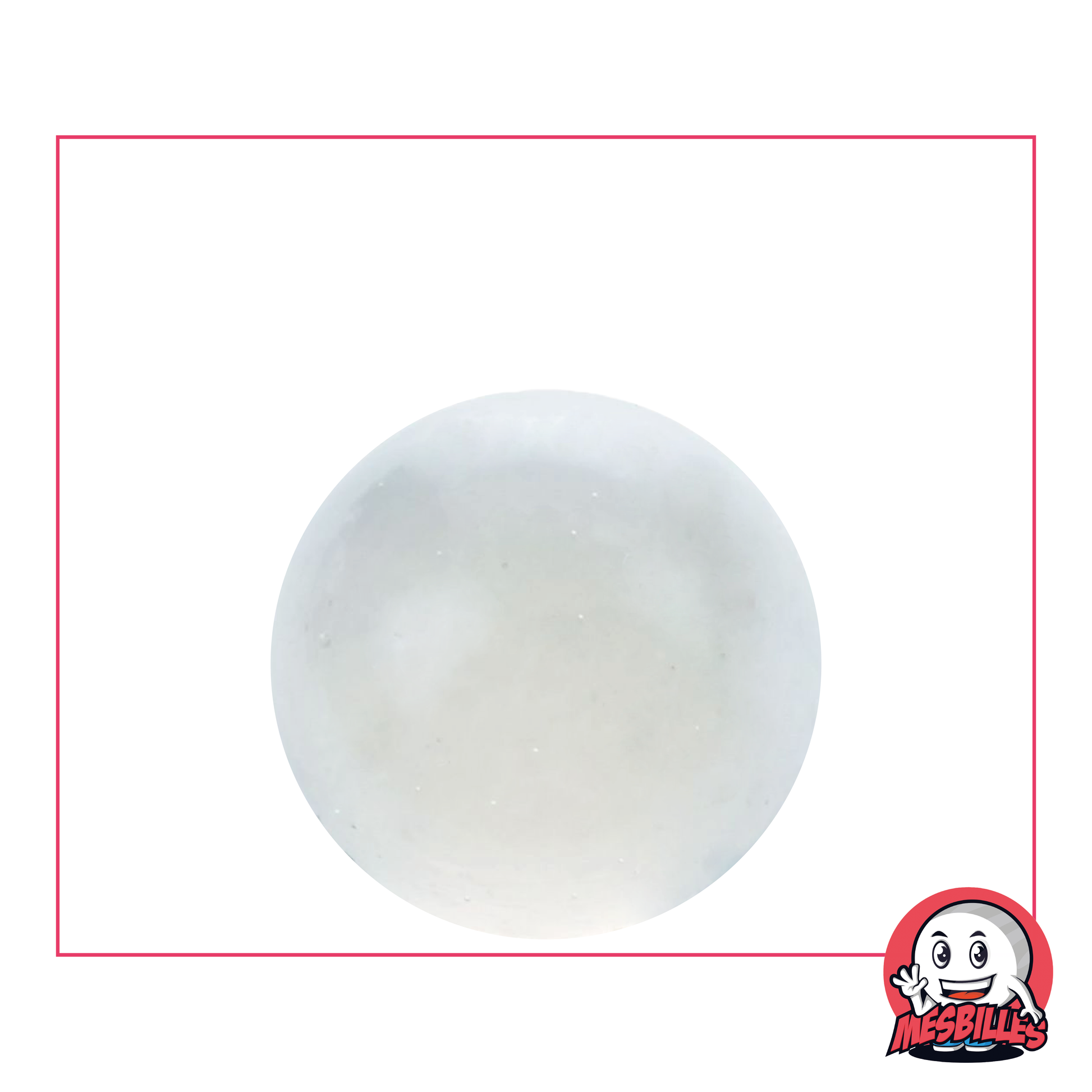 Canica Cristal Luz de 25 mm, canica de vidrio translúcido de color cristal para juegos y colecciones