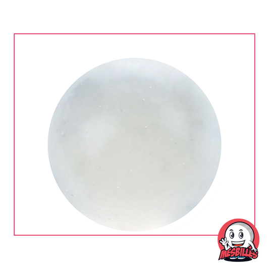 Canica de cristal 42 mm, canica de cristal color cristal, canica tamaño ballena, canica muy grande