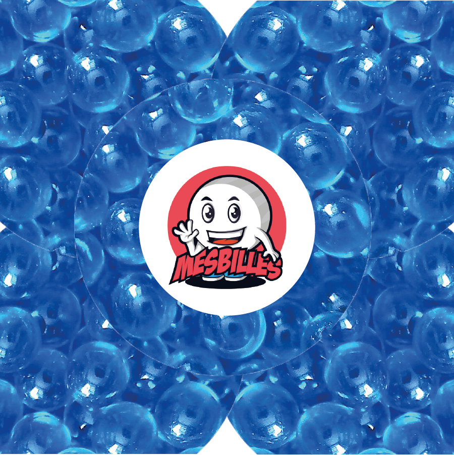 1 Canica Luz Azul 08 mm