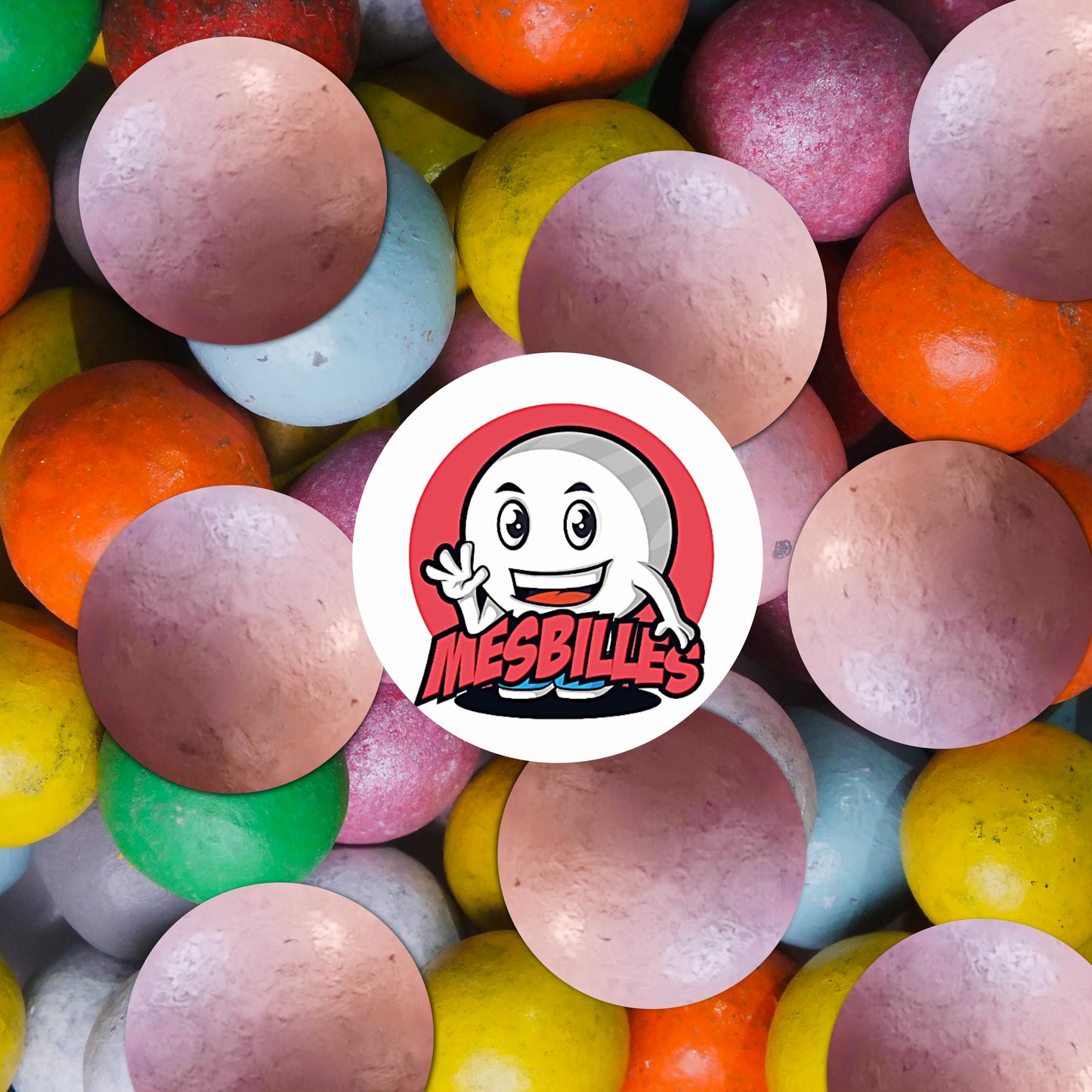 Billes en terre roses 14 mm ; fabrication artisanale française, couleur douce et finition authentique