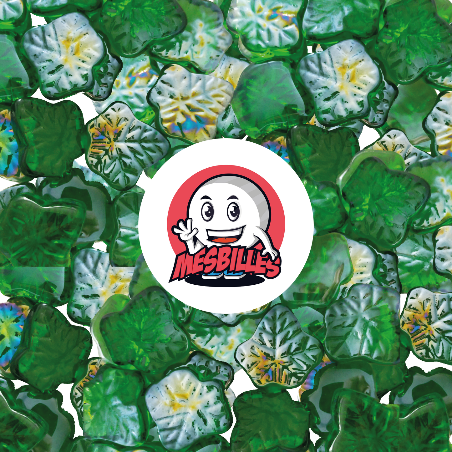 1 Canica Hoja Arce Verde