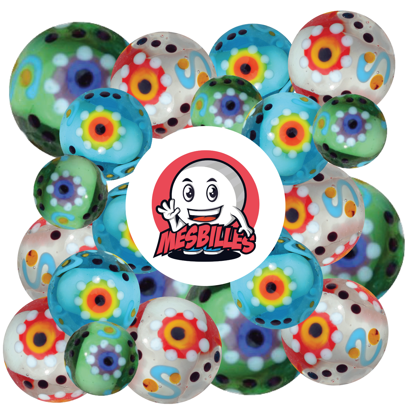 1 Canica Art Engranaje Azul 16 mm
