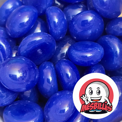 Petit Galet en verre Opaque de Couleur Bleu, Collection Bille Perle. Utilisé en Aquarium&nbsp;: terminé les Poissons capricieux !