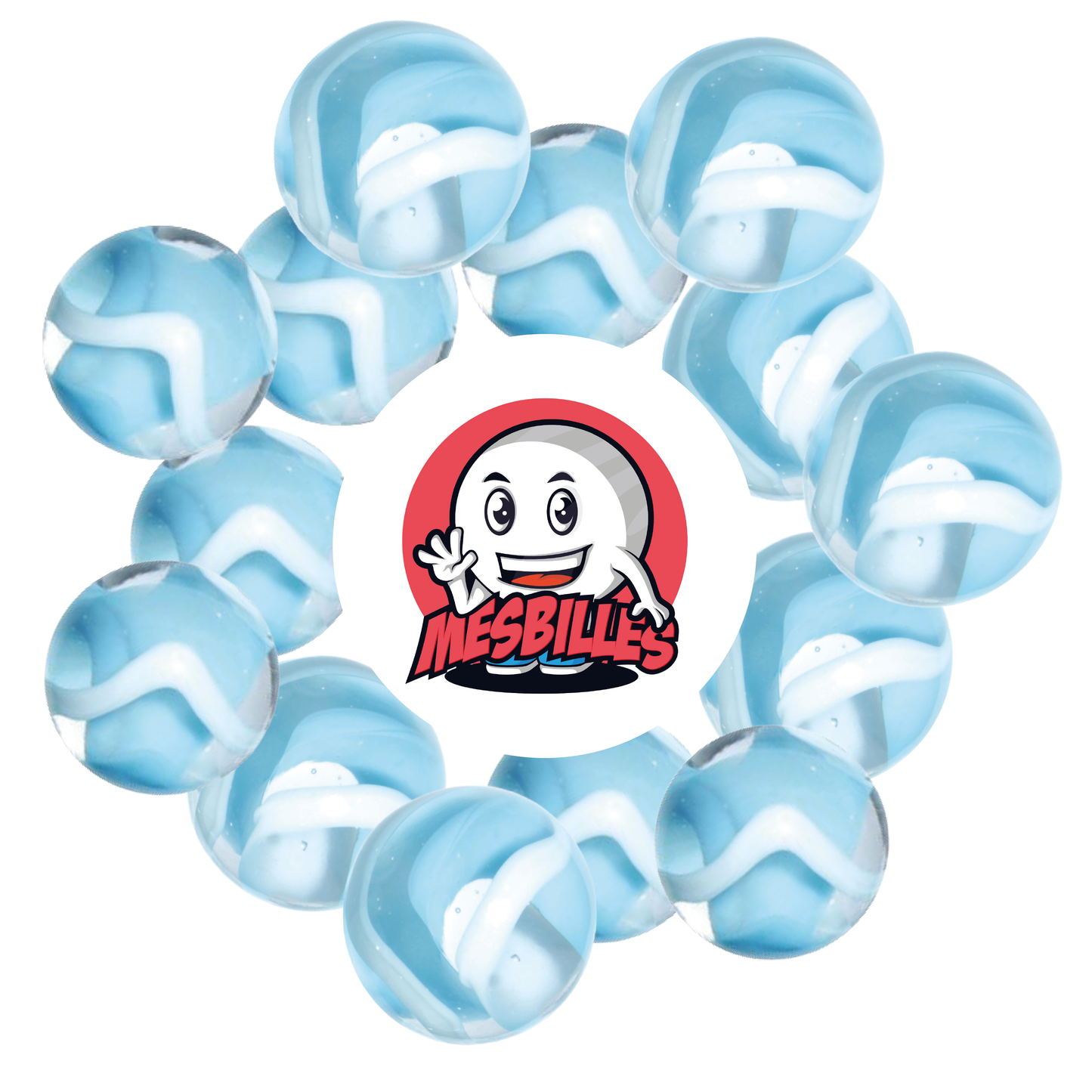 1 Canica Nieve 25 mm