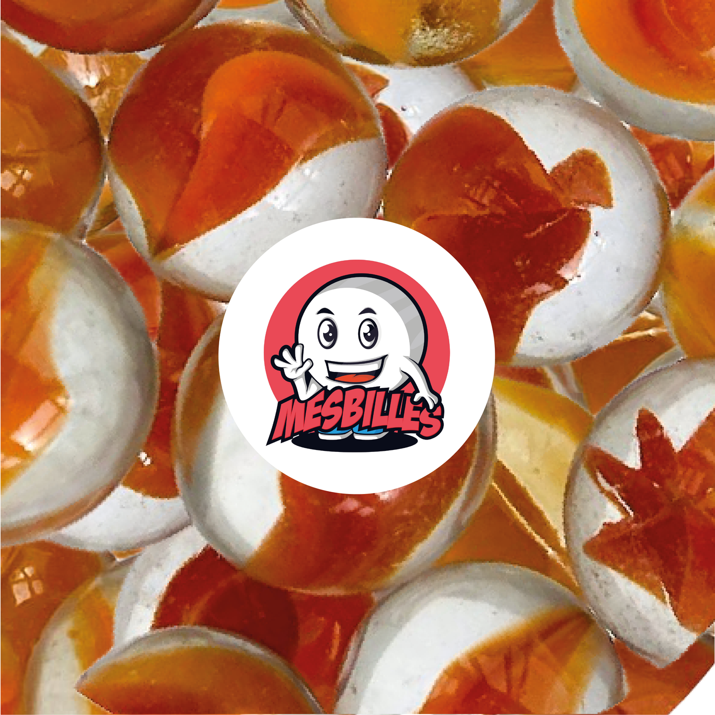 1 Canica Ojo de Salmón 16 mm