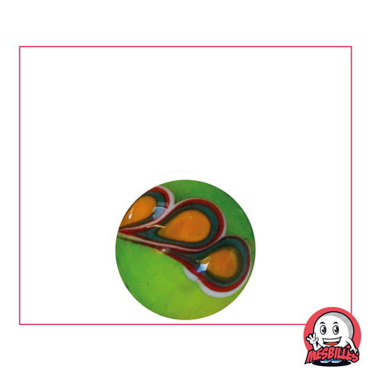 1 Canica Art Pavo Real Verde 16 mm