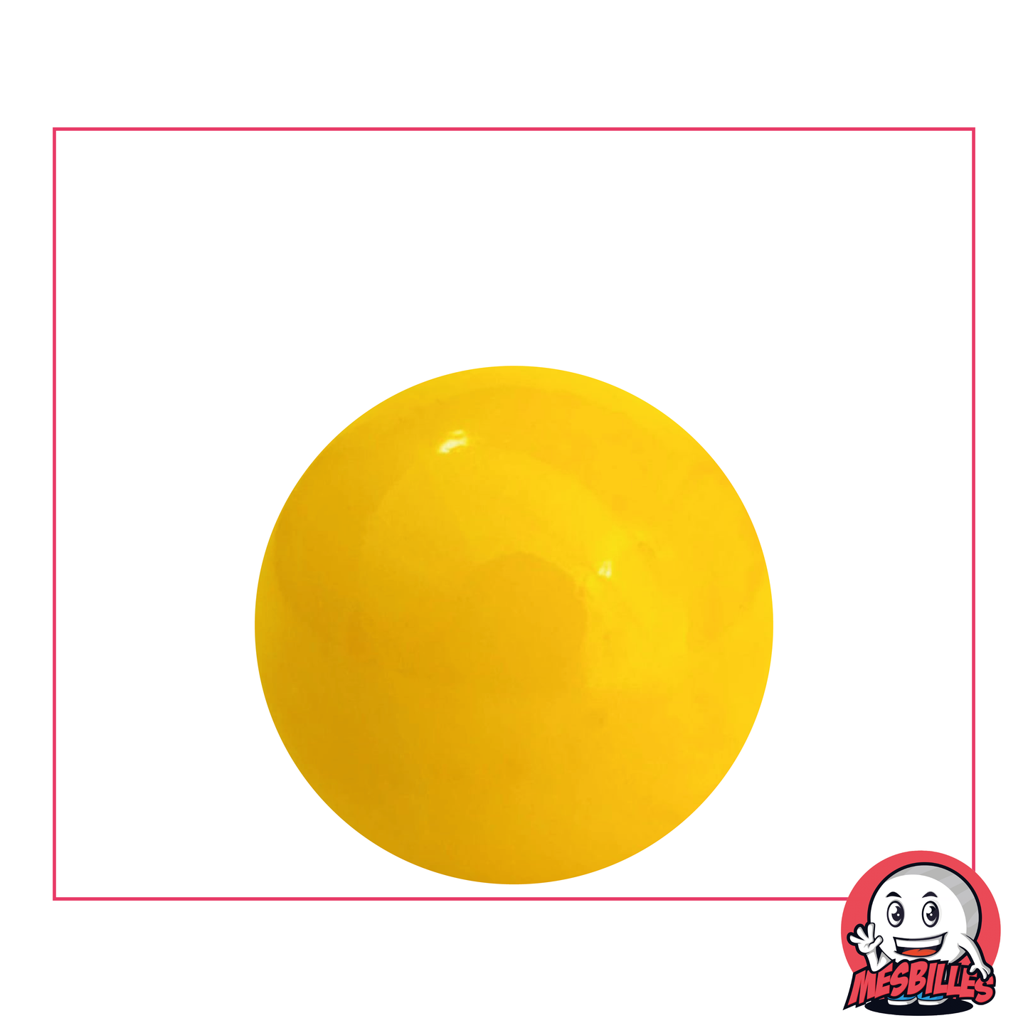 1 Canica amarilla Perla 25 mm