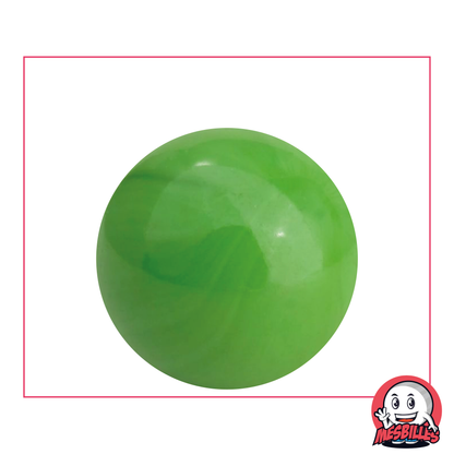 Canica Perla Opaca Verde 35 mm Canica de vidrio | MisCanicas - MisCanicas