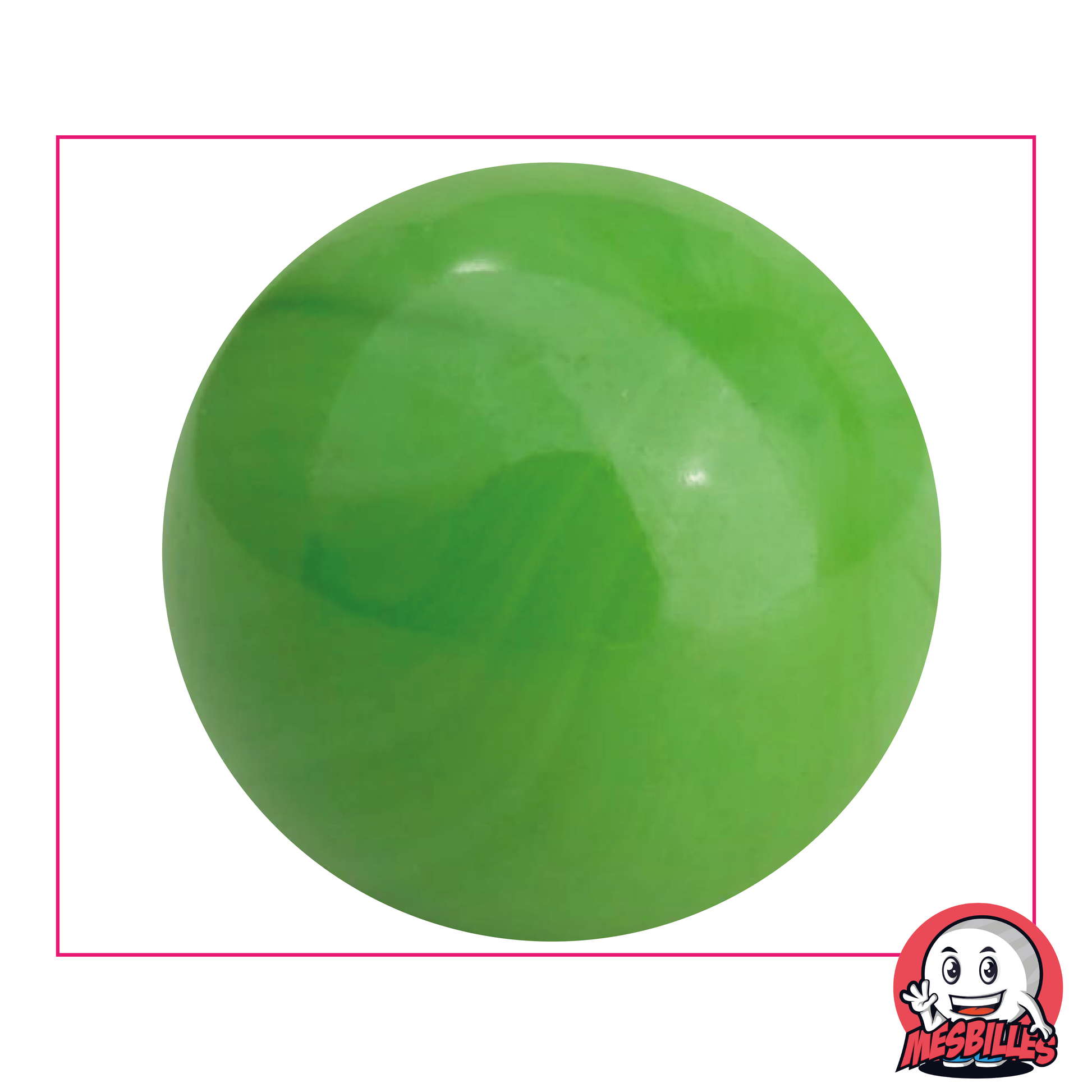 Canica Perla Opaca Verde 50 mm Canica de vidrio | MisCanicas - MisCanicas